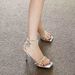 Strappy Fairy-style Skirt And High Heels For Women, Summer 2025 New Model, High-heeled Sandals With Thin Straps_vogvips.com