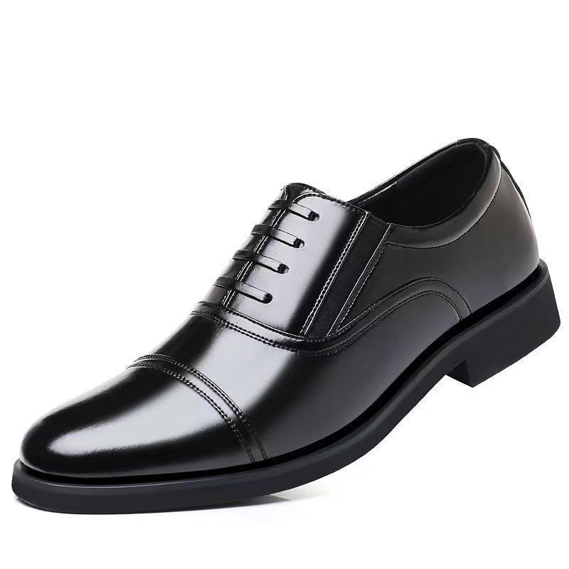 Men's Fashionable PU Leather Casual Shoes - Waterproof Slip-On Loafers For Business & Daily Wear - Comfortable Soft Sole Low-Cut Sneakers_vogvips.com