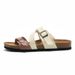 Ruizu 2025 Spring Summer Women's Cork Slippers Trendy Men's Sandals Water Pine Beach Shoes Student Breathable_vogvips.com