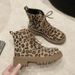 Cross-Border Plus Size Leopard Print Martin 2024 Autumn Winter New European And American Style Mid-Calf Cotton Snow_vogvips.com