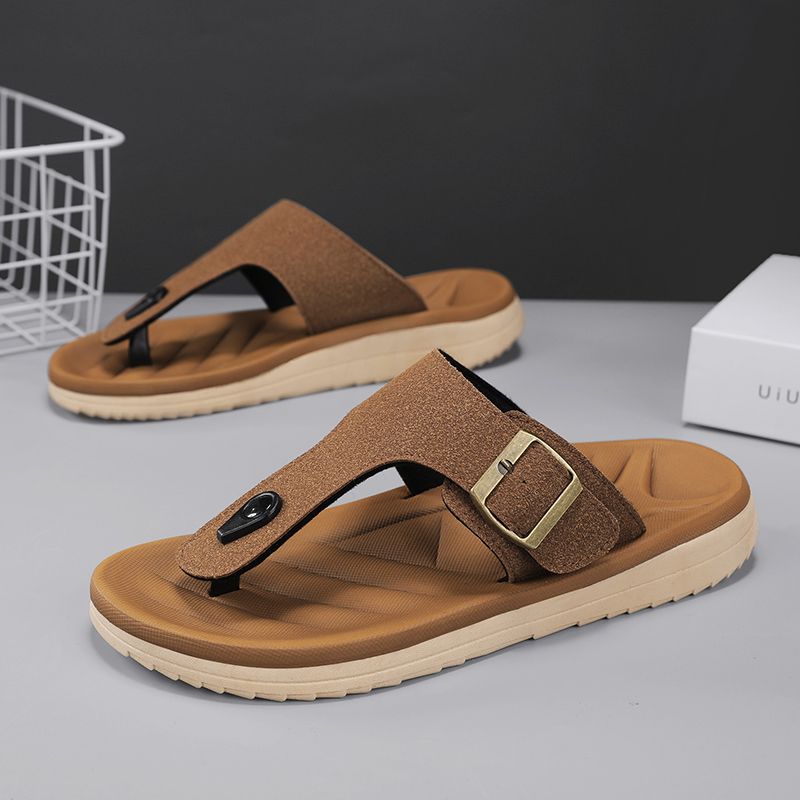 The 2025 New Summer Style Of Flip-flops For Men, Featuring Soft-soled Flip-flops And Dual-purpose Outdoor Casual Anti-slip Beach_vogvips.com