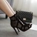MTX New Style Black Mesh Suede Fashion Cross Strap Sexy High Heels Plus Size Women's Shoes_vogvips.com