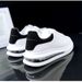 Red Tailed Small White Air Cushion 2025 New Women's Sports And Leisure Dad Shoes, Thick Soled Couple Shoes_vogvips.com
