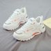 Summer Women's New Breathable Mesh Children's Korean Version Versatile White Thick Soled Sports Casual Dad Shoes_vogvips.com