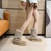 Women's Winter Snow Boots With Faux Fur Lining, Slip-Resistant Thick Sole, Mid-Calf Height, Water-Resistant Suede Upper, Round Toe, Chunky Heel_vogvips.com