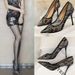 Lace High-heeled For Women 2026 New Summer Style, Sexy Hollow Pointed Toe Single With Mh Embroidery, Black Women's_vogvips.com