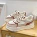 Low Top White Breathable Children's Spring New Sports Women's Shoes, Korean Version Versatile Casual Flat Shoes_vogvips.com
