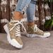 Women's Breathable Knit Sneakers - Lightweight Floral Mesh Walking Shoes For Travel/Gym (Black/Khaki/Pink) - EU 36-43_vogvips.com