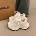 Hot-Sellig Platform Thick-Soled Dad Shoes Wome, Summer 2025 New Style, Breathable Mesh Casual Seakers For Petite_vogvips.com