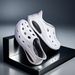 2025 New Hole Shoes Summer Thick Sole Sandals Men's Sports Outwear Wear Durable Beach Slippers_vogvips.com