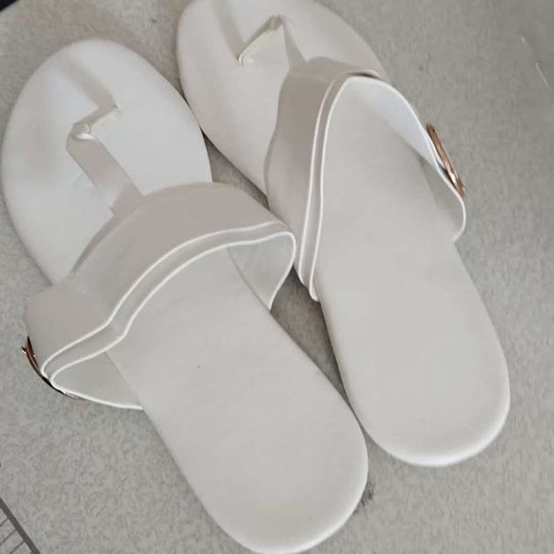 Flip-flops Summernew Arrivalflats Flip-flops Metal Buckle Decoration Outwear Slippers For Women_vogvips.com