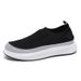 2024 Flyweave Men's Shoes Fashion Socks Shoes Summer Cloth Shoes Breathable Thick soled Lazy Shoes Heightening Casual Slip on_vogvips.com