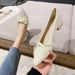 Huilia Hot-Selling Chunky Heel Single For Women New French Style Mid-Heel Low-Heel Shallow Mouth Pointed Toe Shoes W86-1_vogvips.com
