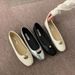 French Silver Round Toe Shallow Mouth Flat Sole Single Shoe For Women In Spring 2025, New One Foot Soft Soled Bean Shoes_vogvips.com