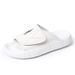 Summer Top Layer Cowhide For Home, High-end Indoor Leisure, Cool Slippers, Soft Bottom, Anti Slip White Men's Slippers_vogvips.com