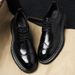 Euro Step New British Brogue Carved Business Derby Men's Trendy Casual Leather Shoes_vogvips.com