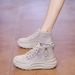 Summer Hollow White Shoes Flat Baseplate Shoes Casual Student Women's Shoes Breathable Fashion Versatile Casual Shoes_vogvips.com