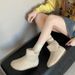 Korean Style Candy Color! Little Potato Snow For Women 2025 Winter New Flat Furry Lined Short Boots_vogvips.com