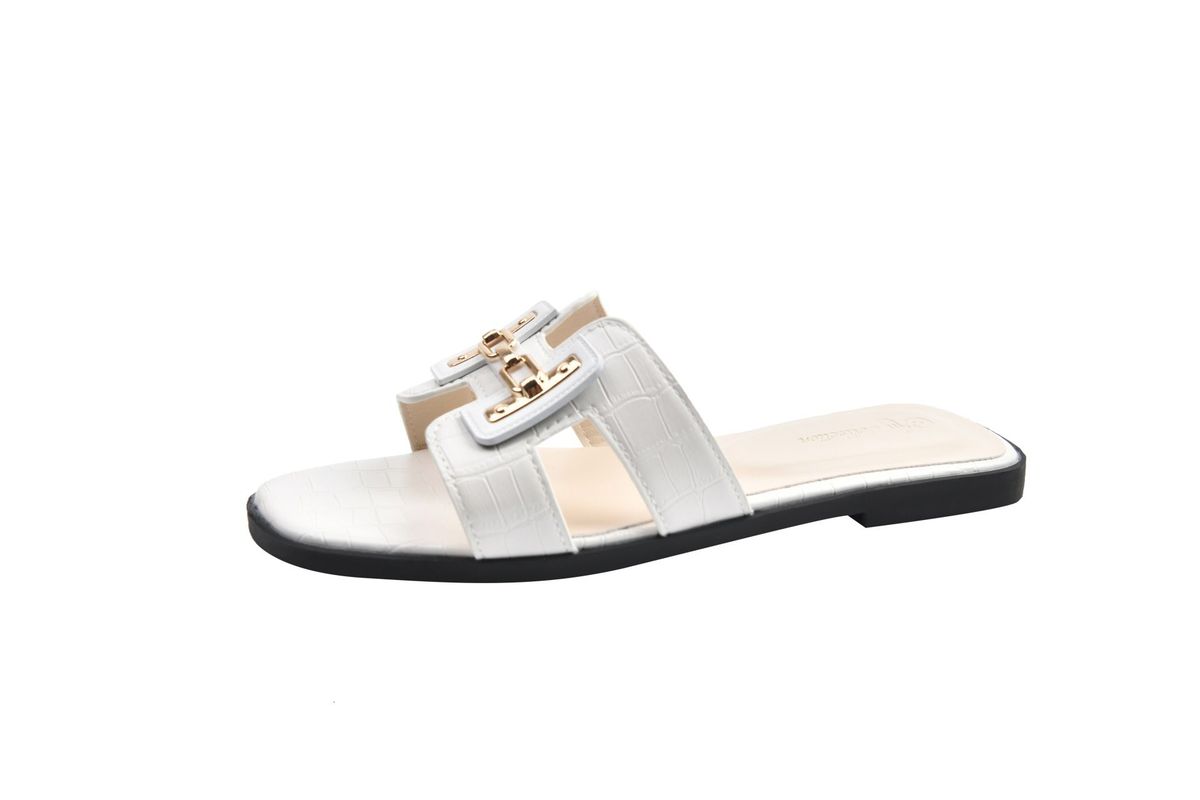 Designer Shoe Trade Version~French Style Women's Summer Outdoor Flat Fashionable And High End Versatile Soft Leather_vogvips.com