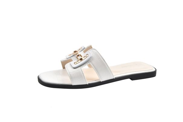 Designer Shoe Trade Version~French Style Women's Summer Outdoor Flat Fashionable And High End Versatile Soft Leather_vogvips.com