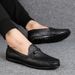 Pattern Casual Leather Shoes Large Size Men's Shoes Men's Beanie Shoes Men's Lazy Shoes Driving Shoes_vogvips.com