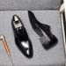 Men's With Toe, Breathable Summer Formal Wear, Business Men's Casual British Style Shoes, Le Fu Leather Shoes_vogvips.com