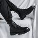 European Warm Series Men's Martin British Style High Top Winter Plush Mid-Top Leather Shoes Black Work Cotton Short Boots_vogvips.com