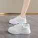 Little White New Autumn Thick Soled Trendy Versatile Niche Student Sports And Leisure Board Shoes For Women_vogvips.com