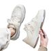 Men's Casual Sneakers Lightweight Skate Shoes With Thick Sole, Round Toe, Breathable Mesh Lining, Rubber Outsole For Spring And Summer, Two-Tone_vogvips.com
