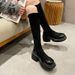 Sen Shi Suede Over-the-Knee 2025 New Thick-Soled High Slim For Women Autumn Winter Long Boots_vogvips.com