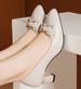 High-quality Soft 2025 Spring And Autumn New Style, Women's Mid-heel Chunky High-heeled , Casual Versatile Leather_vogvips.com