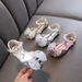 New Bow Girl Princess Girl Baby Princess Sandals Single Shoe Leather Dance Show Shoes_vogvips.com