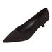 new Korean Version Pointed Black Rhinestone Daily Slim Heeled Women S Shoes Shallow High Heels_vogvips.com
