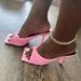 European And American Foreign Trade Solid Color Thin For Women Square Toe Breathable High Heel Slippers Nightclub_vogvips.com