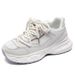 Dad Autumn New Ins Korean Edition Versatile Women's Thick Bottom Casual Running Sports Shoes Women_vogvips.com