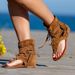 European And American Fashion Summer-autumn Tassel Thong Sandals, Ethnic Style Casual Cross-border Large Size 36-43_vogvips.com