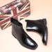 Martin Boots Men's Fleece Zipper Leather Shoes Men's High Top Black Chelsea Boots Men's_vogvips.com