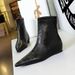 Comfortable 2 Low 6383-1 Women's Wedge Hidden Heel Back Zipper Slimming Versatile Short Boots 2026_vogvips.com