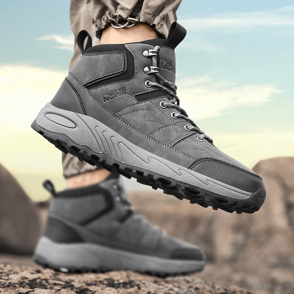 Outdoor Cross-country Mountaineering Running Shock-absorbing Hiking Shoes_vogvips.com