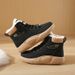 High-top Velvet Martin Boots Female Student Platform Casual Warm Street Shoes_vogvips.com
