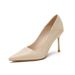Soft Leather Non Grinding High Heels With Fairy Style Legs, Long Pointed And Elegant Slender Heels, Work For Workplace_vogvips.com