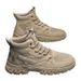 Autumn Shoes Men's Martin Korean Style Trendy Casual Breathable Short High Top Winter Warm Snow Boots_vogvips.com