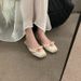 Women's Half Slippers 2025 Spring New Flat Toe Single Shoes Outdoor Pink Mule Shoes Wearable Comfortable Fashionable Exquisite Versatile_vogvips.com