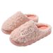 Trendy Couple Autumn Winter Cotton Slippers For Men Indoor Home Use Warm Thickened Maternity Shoes Outdoor Furry Slippers For Women_vogvips.com