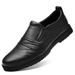 Leather Shoes Men's Casual Men's Shoes Men's Gouging Leather Shoes Dad Work Layer Leather_vogvips.com