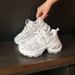 Grape Mom Same Style 2025 Summer New Lightweight Sports Breathable Mesh Thick Sole Height-Increasing Dad Shoes For Women_vogvips.com