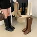 Western Cowboy For Women, Over-the-Knee New Autumn And Winter Slim Long Martin High Tube Boots, Riding Boots_vogvips.com