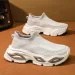 Sneakers 2026 Summer Plus Size Breathable Sports Casual Slip On Lazy Sock Style Couple Shoes_vogvips.com