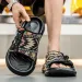 Designer Shoe New Ultra Light Soft Sole Men's Sandals Trendy Versatile Summer Breathable Non Slip One Word Slippers_vogvips.com