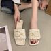 Women' Outdoor Slipper In Trend 2024 Summer New Veratile Fahion Internet Celebrity Fairy Style High-end Flat_vogvips.com